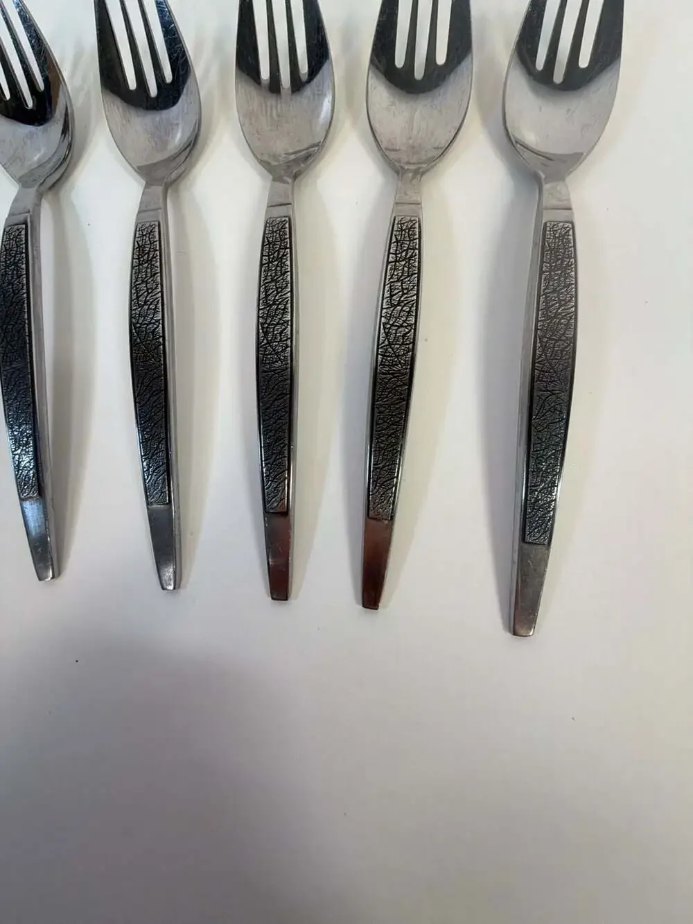 Set of 5 Arthur Salm ASF3 Dynasty Stainless Steel Sporks Japan MCM